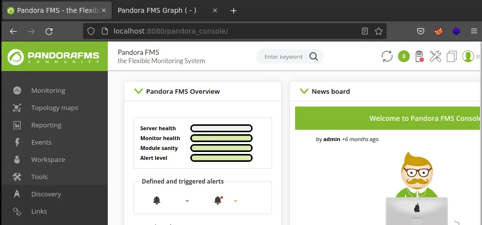 Pandora FMS 742 index